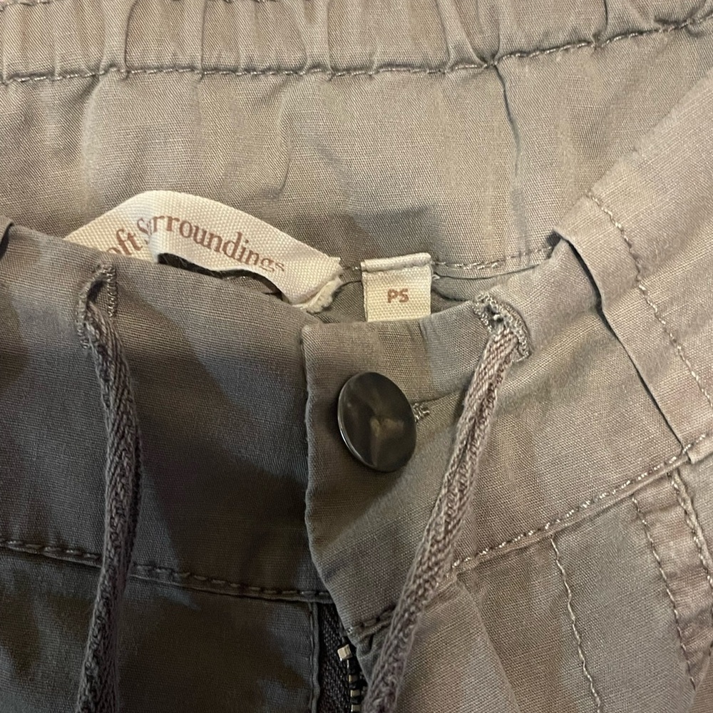 Soft Surroundings Taupe Drawstring Pants - Picture 8 of 9